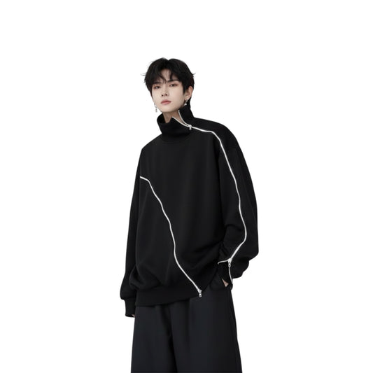YoungCash Zipper Korean Sweatshirt