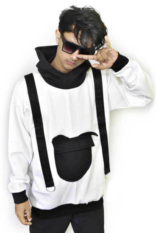 YoungCash Cat Ears White Hoodie